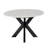 Ava White Marble Oval 6 Seater Dining Table